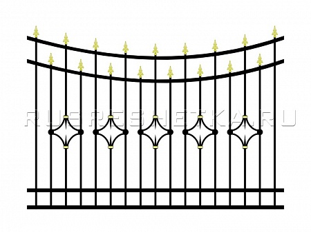 Забор и ворота 68